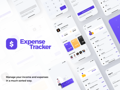 费用跟踪器 UI 套件(Expense Tracker UI Kit)