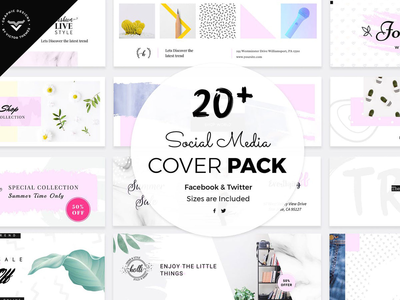 FacebooFacebook 和 Twitter 封面模板sk 和 Twitter 封面模板(FacebooFacebook & Twitter Cover Templatesk & Twitter Cover Templates)