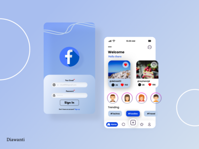 Facebook重新设计应用程序挑战(Facebook redesign app challenge)