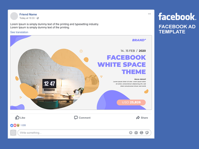 Facebook / 社交媒体广告模板 - 3(Facebook / Social Media Ads Template - 3)