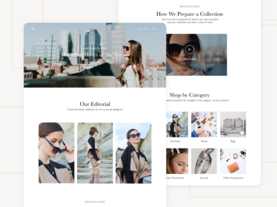 时尚登陆页面(Fashion Landing Page)