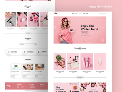 时尚电子商务登陆页面模板(Fashion eCommerce Landing Page Template)