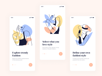 时尚应用入门(Fashion App Onboarding)