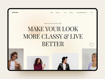 时尚服装店头设计(Fashion Clothing Store Header Design)