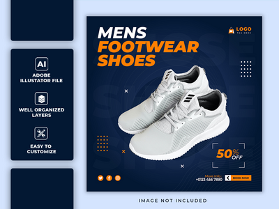 时尚系列促销发布社交媒体发布模板(Fashion collection promo post social media post template)