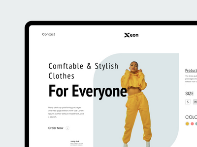 时尚电商产品页眉(Fashion E-commerce Product Page Header)