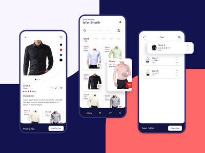 时尚电子商务移动应用程序 UI 套件(Fashion Ecommerce Mobile App Ui Kit)