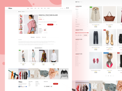 时尚电子商务网页(Fashion eCommerce web page)