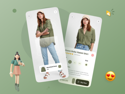 时尚电商手机屏幕设计(Fashion Ecommerce Mobile screen Design)