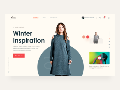 冬季时尚标题样式(Winter Fashion Header Styles)