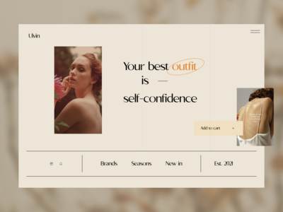 UI UX 时尚登陆页面(UI UX Fashion landing page)