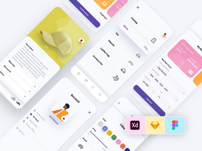 时尚手机App设计（主题）V.2(Fashion Mobile App Design ( Theme) V.2)