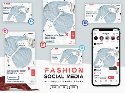 时尚销售社交媒体帖子(Fashion Sale Social Media Posts)