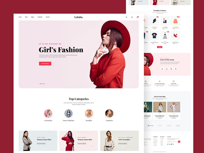 时尚电商登陆页面(Fashion E commerce Landing Page)