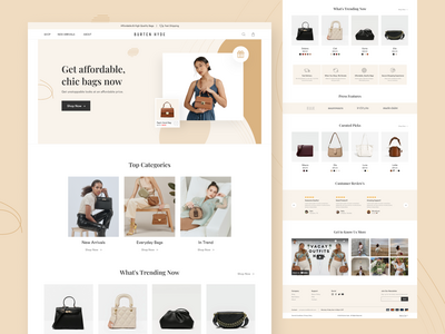 电子商务时尚网页设计(eCommerce Fashion Web Design)