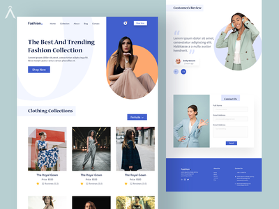 时尚网页设计 UI 套件(Fashion Web Design UI Kit)