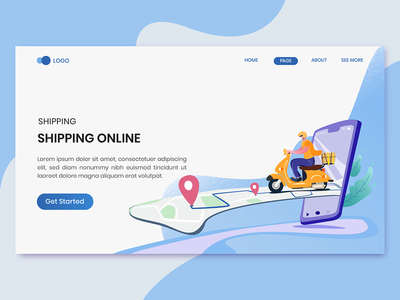 快速交货提单页面模板(Fast Delivery Lading Page Template)