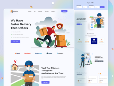 快速交付登陆页面设计(Fast Delivery Landing Page Design)