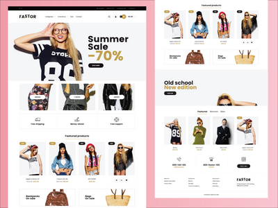 快速电子商务网页模板(FASTOR E-commerce Web Template)
