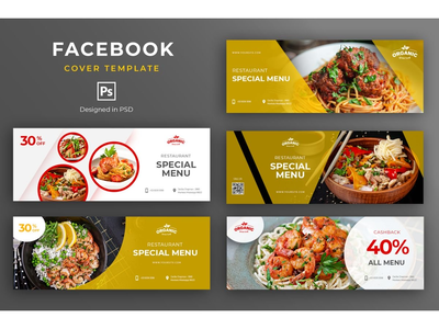 Facebook 封面模板食物(Facebook Cover Template Food)