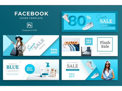 Facebook 封面模板时尚销售(Facebook Cover Template Fashion Sale)