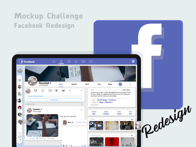 样机重新设计 Facebook(Mockup Redesign Facebook)