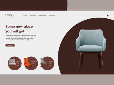 家具网站登陆页面(furniture web landing page)