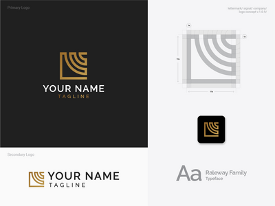 用于信号徽标的自定义模板 Elegan 豪华成熟公司徽标(Custom Template Elegan Luxury Mature Company Logo for Signal Logo)