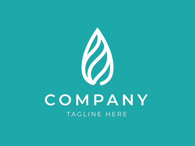 抽象自然叶标志(Abstract Nature Leaf Logo)