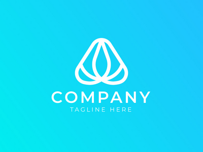 单行字母 A 抽象徽标(Monoline Letter A Abstract Logo)