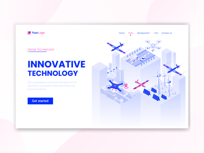 创新技术登陆页面(Innovative technology landing page)