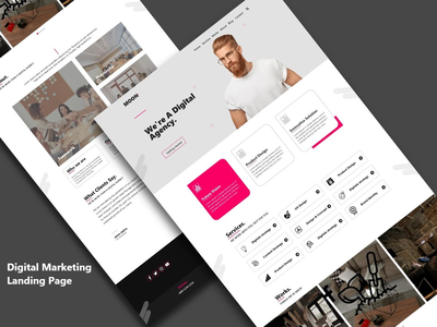 创新创意多用途数字代理网站模板设计(Innovative & Creative Multipurpose Digital Agency Website Template Design)