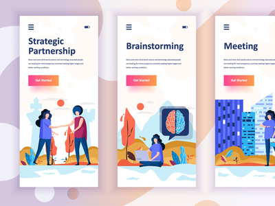 Instagram 故事入职屏幕移动应用程序(Instagram Stories Onboarding Screens Mobile App)