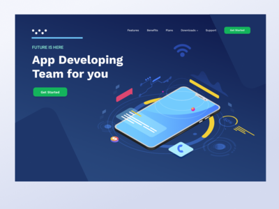 开发人员 Web 标题概念(Developer Web Header Concept)