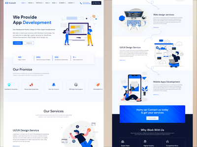 开发者服务网站模板(Developer service website Template)
