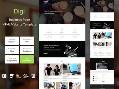 Digi商务HTML网页模板V1.0(Digi Business HTML Web Template V1.0)