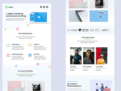 数字营销电子邮件模板(Digital Marketing Email Template)