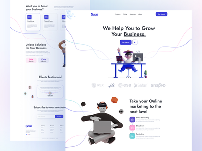 数字营销机构 web ui 设计 3D(Digital Marketing Agency web ui designs 3D)