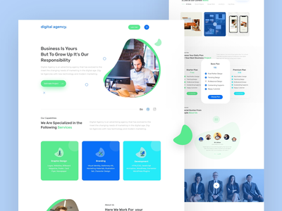 数字代理登陆页面(Digital Agency Landing Page)