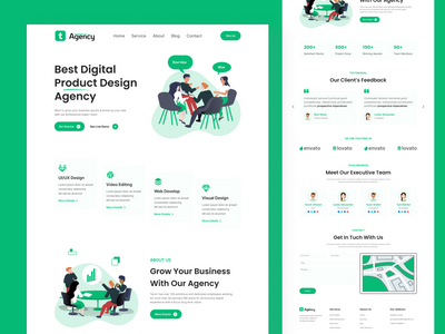 数字代理登陆页面(Digital Agency Landing Page)