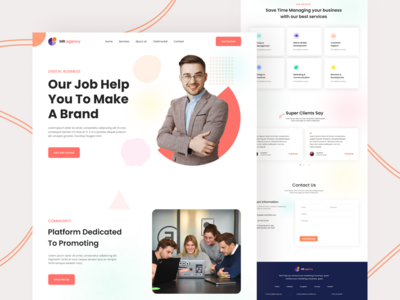 数字代理登陆页面(Digital Agency Landing Page)