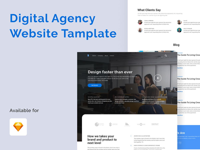 数字代理网站模板(Digital Agency Website Template)