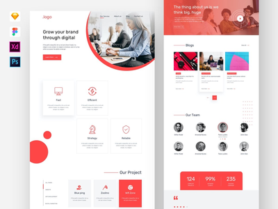 数字代理网站模板(Digital Agency Website Template)