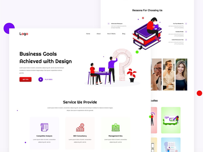 数字公司用户界面登陆页面设计(Digital Company UI Landing Page Design)