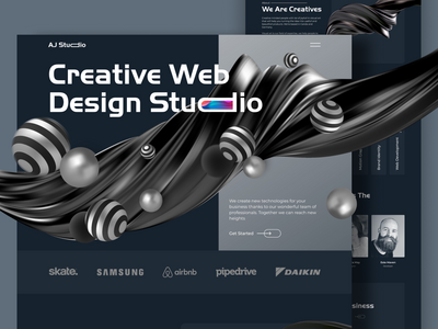 数字设计工作室登陆页面(Digital Design Studio Landing Page)