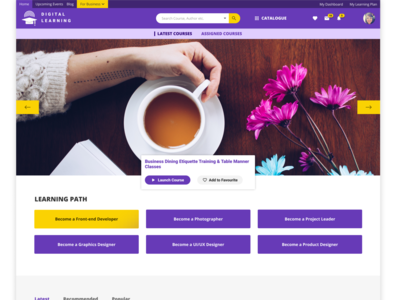 数字学习 (LMS) - 原型 - 使用 Figma - UI/UX(Digital Learning (LMS) - Prototype - Using Figma - UI/UX)