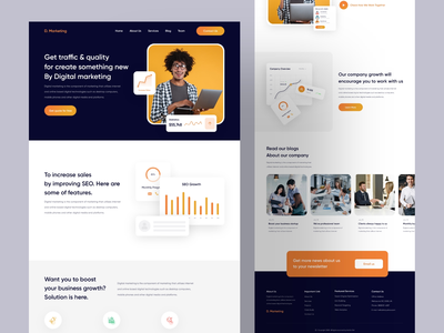 数字营销主页设计(Digital Marketing Homepage Design)