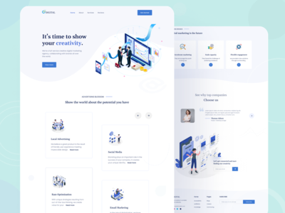 数字营销机构登陆页面(Digital Marketing Agency Landing Page)