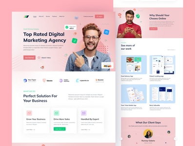 营销机构登陆页面(Marketing Agency Landing Page)