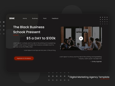 业务登陆页面模板(Business Landing Page Template)